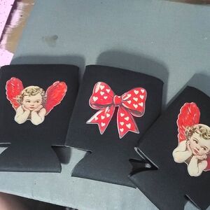 Coozies with Angel and Bow Design